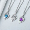 Wholesale S925 Sterling Silver Women's Clavicle Chain Pendant Necklace With Electroplating Treatment