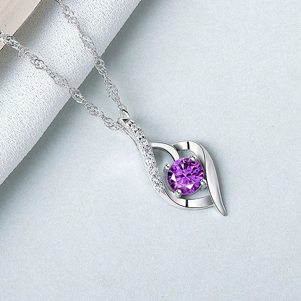 Wholesale S925 Sterling Silver Women's Clavicle Chain Pendant Necklace With Electroplating Treatment