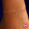Wholesale S925 Sterling Silver Women's Double Diamond Bracelet With Geometric Design And Electroplating Process For Daily Wear
