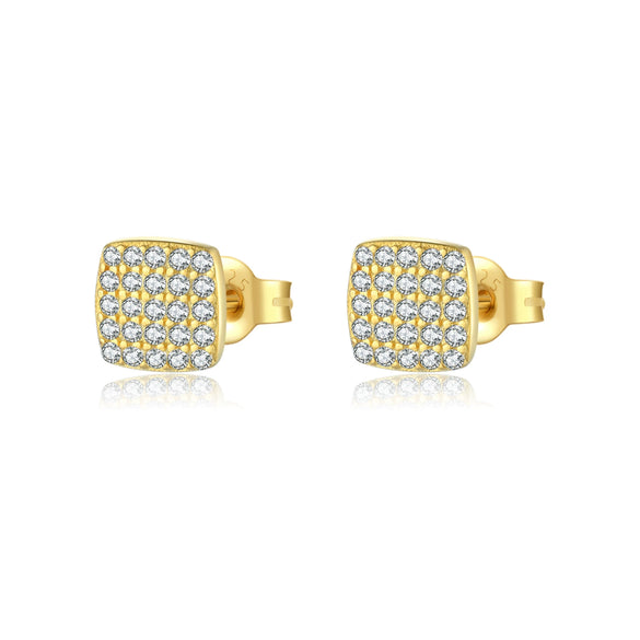 Wholesale S925 Sterling Silver Women's Earrings With Simple High End Sense And Leaf Pattern Electroplated