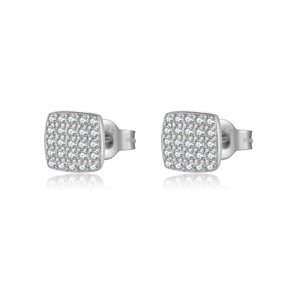 Wholesale S925 Sterling Silver Women's Earrings With Simple High End Sense And Leaf Pattern Electroplated