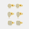 Wholesale S925 Sterling Silver Women's Earrings With Simple High End Sense And Leaf Pattern Electroplated