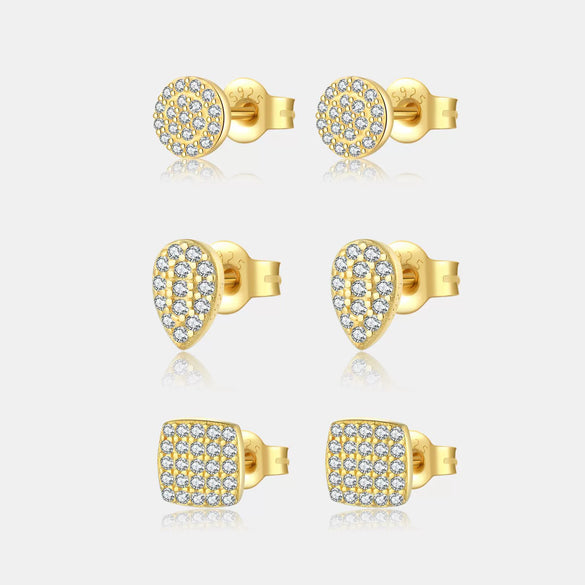 Wholesale S925 Sterling Silver Women's Earrings With Simple High End Sense And Leaf Pattern Electroplated