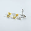 Wholesale S925 Sterling Silver Women's Earrings With Simple High End Sense And Leaf Pattern Electroplated