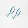 Wholesale S925 Sterling Silver Women's Fashion Personality Ear Buckle Earrings With Geometric Styling And Platinum Or 18K Gold Electroplating