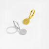Wholesale S925 Sterling Silver Women's Irregular Design Earring With Platinum And 18K Gold Electroplating