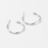 Wholesale S925 Sterling Silver Women's Light Luxury Niche High End Sense C Ring Earrings With Geometric Design And Electroplating Treatment