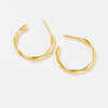 Wholesale S925 Sterling Silver Women's Light Luxury Niche High End Sense C Ring Earrings With Geometric Design And Electroplating Treatment
