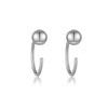 Wholesale S925 Sterling Silver Women's Simple High End Ear Studs With U Shape Design And Diamond Treatment Process