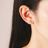 Wholesale S925 Sterling Silver Women's Simple High End Ear Studs With U Shape Design And Diamond Treatment Process