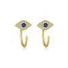 Wholesale S925 Sterling Silver Women's Simple High End Ear Studs With U Shape Design And Diamond Treatment Process