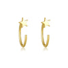 Wholesale S925 Sterling Silver Women's Simple High End Ear Studs With U Shape Design And Diamond Treatment Process