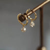 Wholesale S925 Sterling Silver Women's Small Ball Zircon Earrings Geometric Design Light Luxury Elegant Niche Style