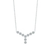 Wholesale S925 Sterling Silver Y Character Flower Flash Diamond Electroplated Women's Clavicle Chain Necklace Light Luxury Style