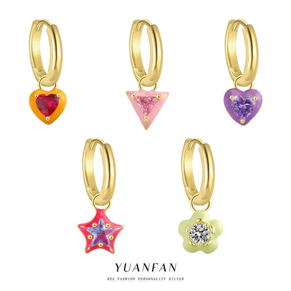 Wholesale S925 Sterling Silver Zircon Love Shaped Pendant Necklace For Women Sweet Style Clavicle Chain