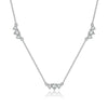 Wholesale S925 Sterling Silver Zircon Women's Clavicle Chain With Geometric Pattern And Electroplating Process