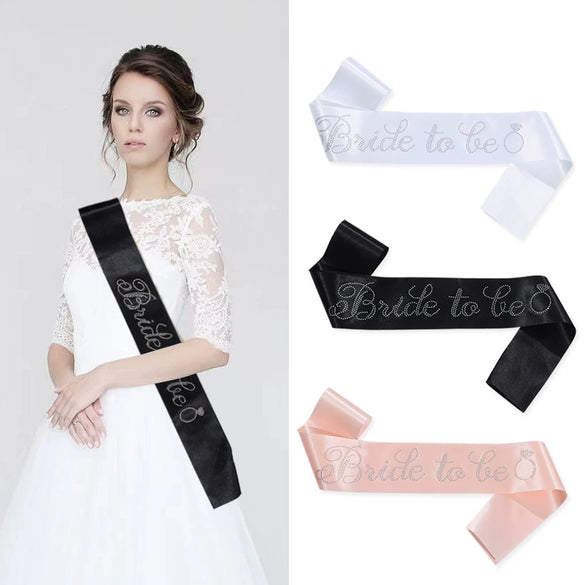 Wholesale Satin Bridal Belt With Bronzing Printing