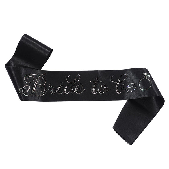 Wholesale Satin Bridal Belt With Bronzing Printing