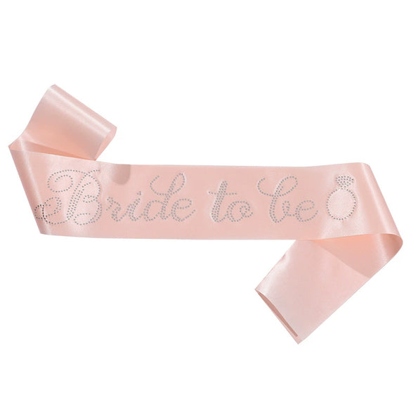Wholesale Satin Bridal Belt With Bronzing Printing
