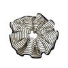 Wholesale Satin Handmade Black And White Striped Hair Ring For Women