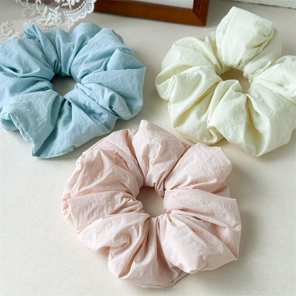 Wholesale Satin Handmade Cloud Sponge Hair Band For Women French Retro Style High Elasticity