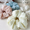 Wholesale Satin Handmade Cloud Sponge Hair Band For Women French Retro Style High Elasticity