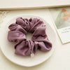 Wholesale Satin Handmade Large Intestine Hair Ring Solid Color Elegant Hair Tie Head Accessories