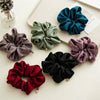 Wholesale Satin Handmade Large Intestine Hair Ring Solid Color Elegant Hair Tie Head Accessories