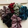 Wholesale Satin Handmade Large Intestine Hair Ring Solid Color Elegant Hair Tie Head Accessories