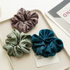 Wholesale Satin Handmade Large Intestine Hair Ring Solid Color Elegant Hair Tie Head Accessories