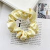 Wholesale Satin Handmade Minimalist High Elasticity Solid Color Hair Ring