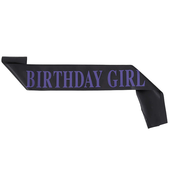 Wholesale Satin Shoulder Strap For Birthday Girl With Printing