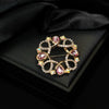 Wholesale Scarf Buckle Brooch Women's Unisex Zinc Alloy Geometric Flower Electroplated Clothing Accessory