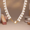 Wholesale Seamless Highlight Shijia Beads Double Layer Necklace Stainless Steel And Titanium Steel Geometric Pattern Electroplating For Women