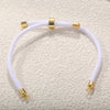 Wholesale Semifinished Milan Wire Bracelet Copperplated Real Gold Jewelry With Adjustable Diy Braided Rope
