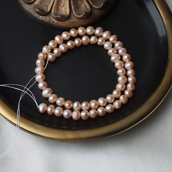 Wholesale Semifinished Natural Freshwater Pearl Naked Beads For Diy Potato Shape