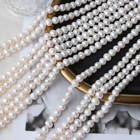 Wholesale Semifinished Natural Freshwater Pearl Naked Beads For Diy Potato Shape