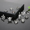Wholesale Set Ring Punk Style Snakeshaped Butterfly Animal Combination Alloy Electroplated 12Piece Set