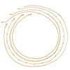 Wholesale Sexy Multilayered Copper Thin Chain Waist Chain For Girls With Lobster Clasp And Multiple Circles