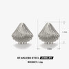 Wholesale Shell Earrings Stainless Steel Geometric Minimalist Electroplating Style For Women