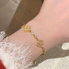 Wholesale Shell Flower Zircon Women's Highend Bracelet
