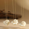 Wholesale Shell Geometric Pendant Necklace With Stainless Steel Chain Electroplated Style For Women