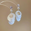 Wholesale Shell Handmade Geometric Needle Tassel Earrings For Women