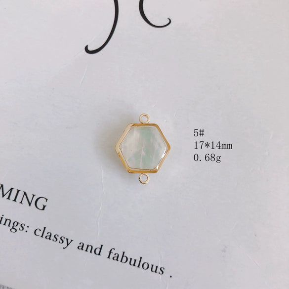 Wholesale Shell Jewelry Accessories Colorful Translucent Star Geometric Hanging Earrings Necklace
