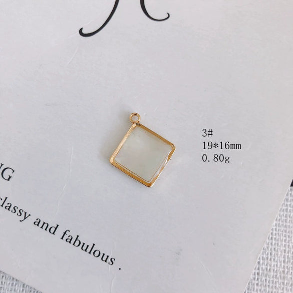 Wholesale Shell Jewelry Accessories Colorful Translucent Star Geometric Hanging Earrings Necklace