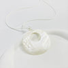 Wholesale Shell Pendant Necklace With Geometric Design And Wax Rope Strap Electroplated Finish