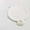 Wholesale Shell Pendant Necklace With Geometric Design And Wax Rope Strap Electroplated Finish