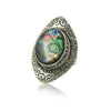 Wholesale Shell Retro Exaggerated Geometric Carved Ring Jewelry