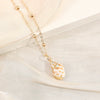 Wholesale Shell Retro Geometric Style Sea Shell Necklace With Ball Chain
