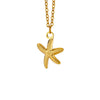 Wholesale Shell Starfish Necklace Stainless Steel With Animal Zodiac Pattern Electroplated